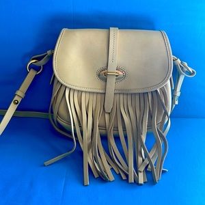 Leather Cream Dooney & Burke Should bag, hand bag